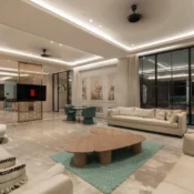 Living and pool 7